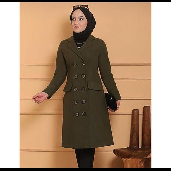 Korean Style Temperament Long Sleeve 16 buttons coat